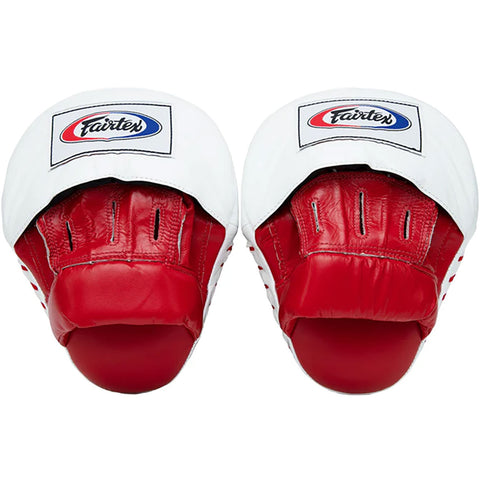 Focus Mitts Fairtex FMV9 Red White Contoured