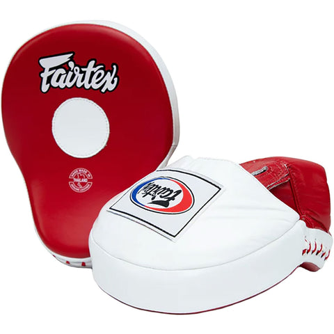 Focus Mitts Fairtex FMV9 Red White Contoured