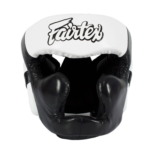 Fairtex HG13 Head Guard, Black White, view 1