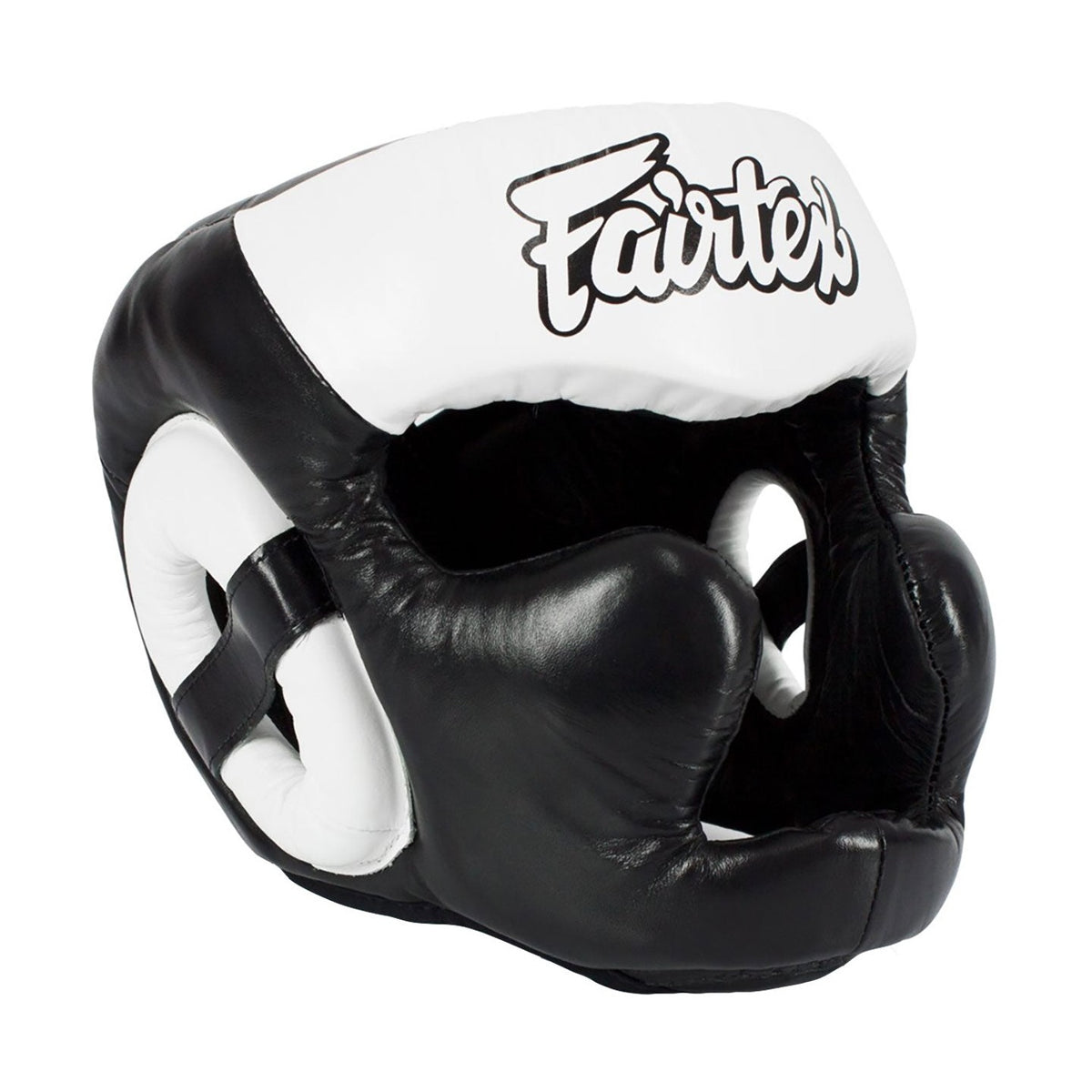 Fairtex HG13 Head Guard, Black White, view 4