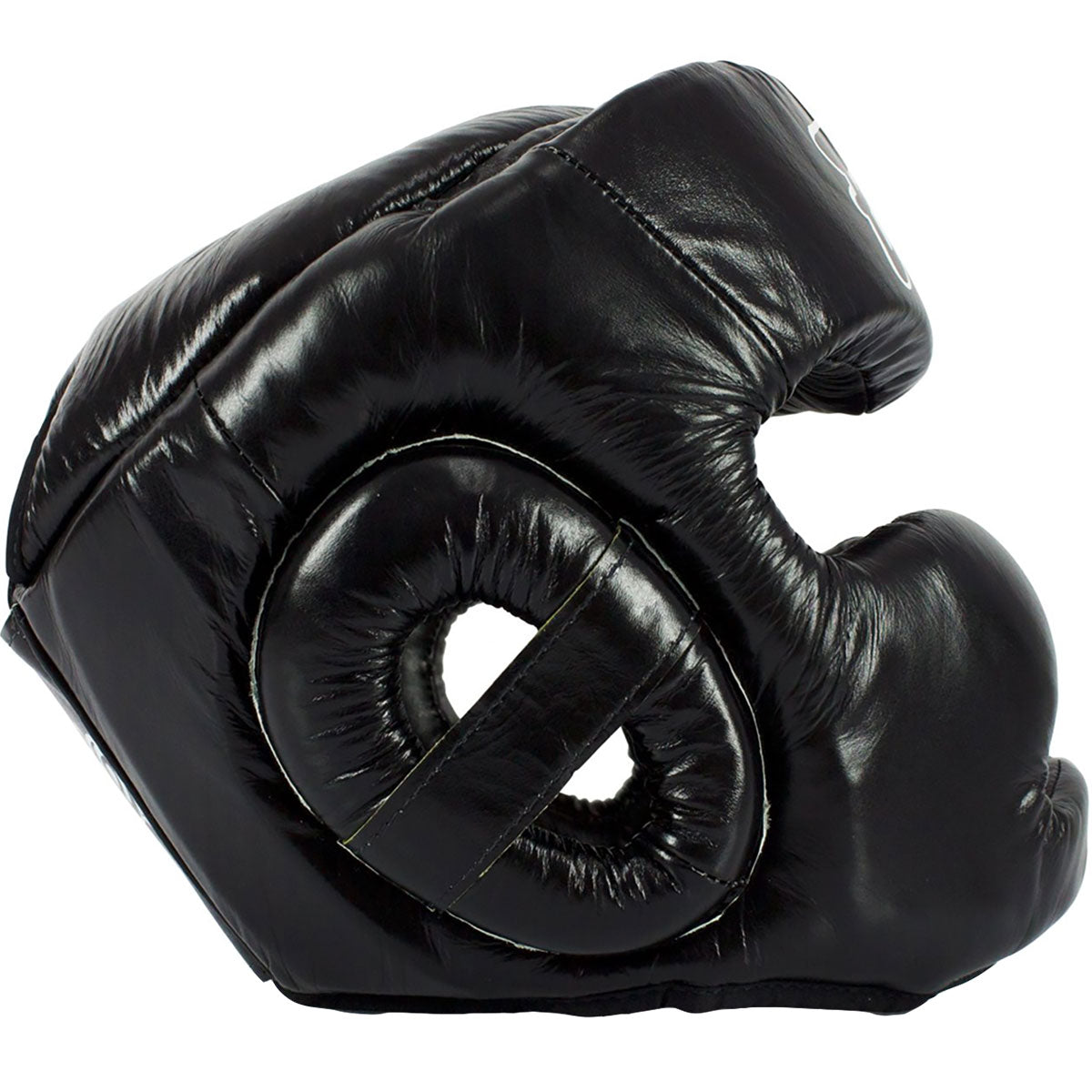 Head Guard Fairtex HG13+L Black Diagonal View Lace Cover