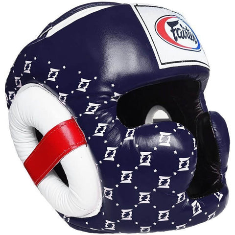 Head Guard Fairtex HG10 Blue Lace Cover