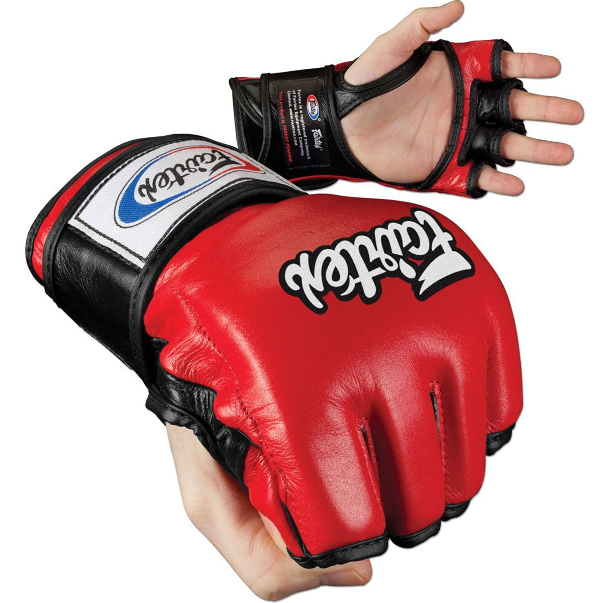 MMA Gloves Fairtex FGV12 Red Black "Ultimate Combat"