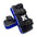 Kick Pads K Brand K-KKP Black Blue Double Strap Muay Thai Boxing