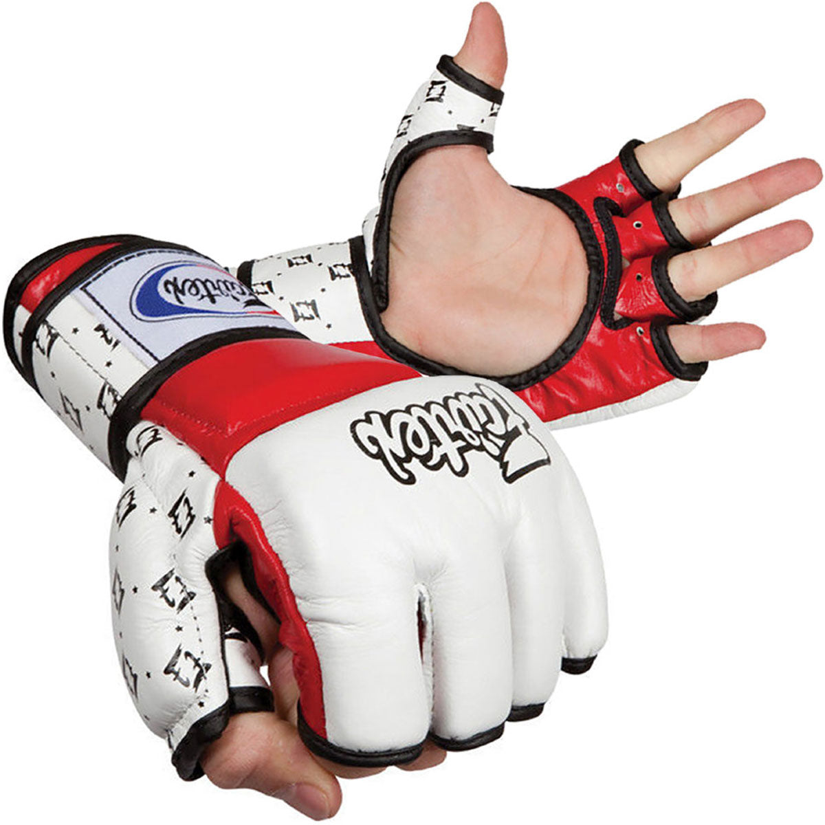 MMA Gloves Fairtex FGV17 White Red