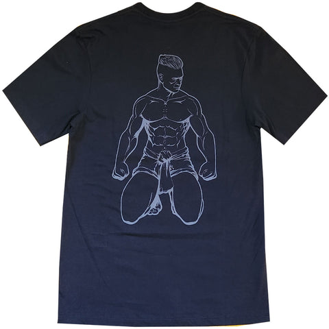 T-Shirt Born To Be Black Cotton Muaythai Culture