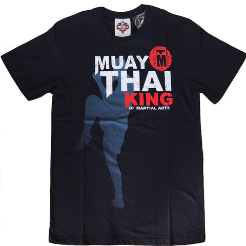 T-Shirt Born To Be Black Cotton King Muay Thai Boxing