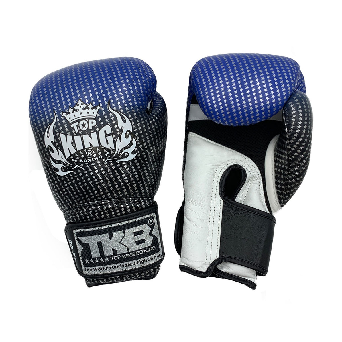 Top King TKBGSS-01 Super Star Air Boxing Gloves, Blue Black, view 2