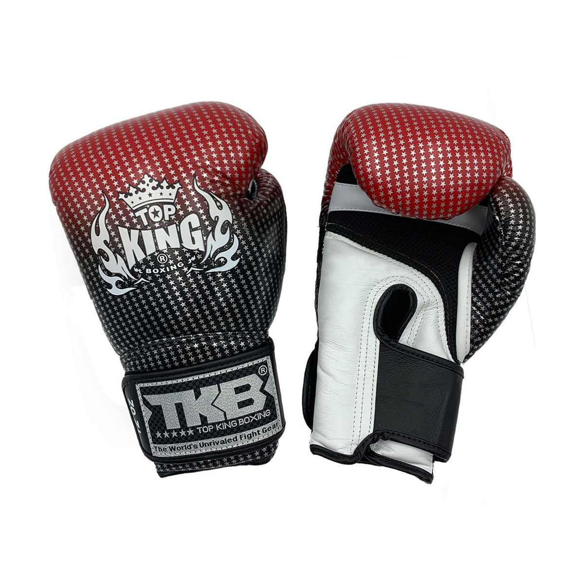 Top King TKBGSS-01 Super Star Air Boxing Gloves, Red Black, view 2