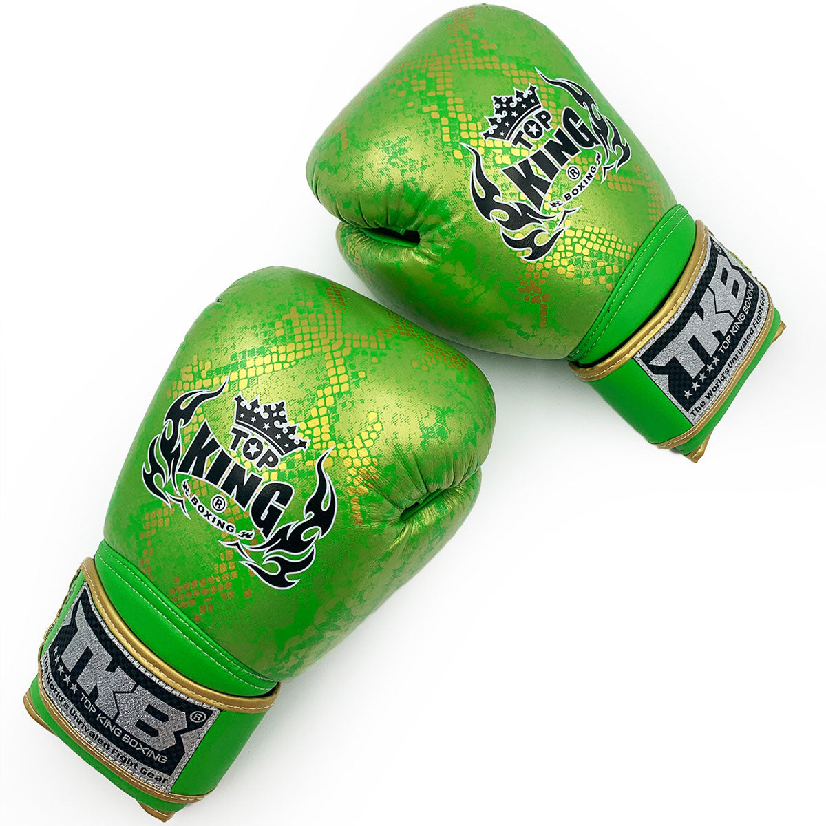 Boxing Gloves Top King TKBGSS-02 Air Green Gold Old Logo