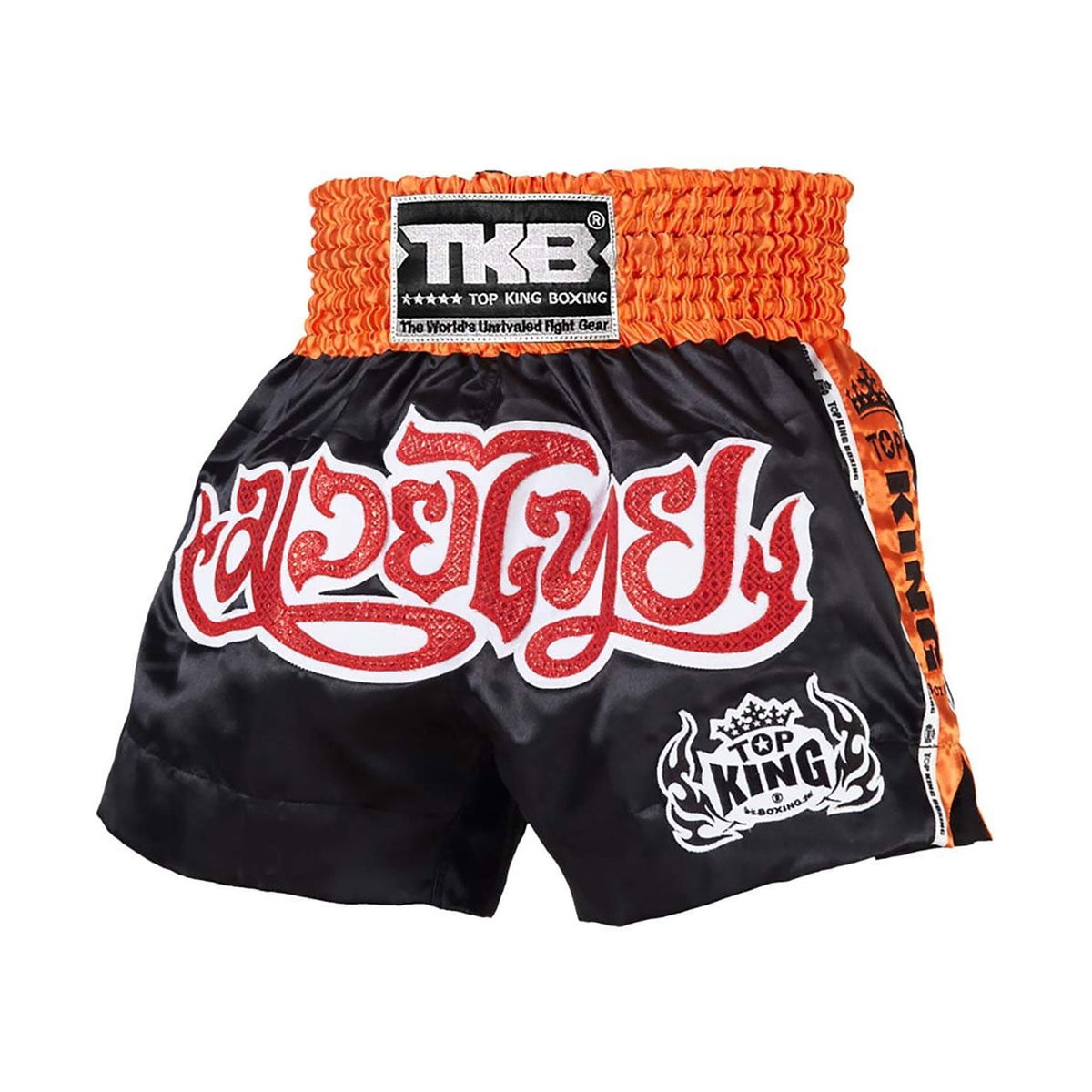 Top King TKTBS-044 Muay Thai Shorts, Black, view 1