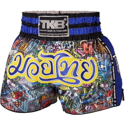 Shorts Martial Arts Top King Boxing TKTBS-223 Culture Blue