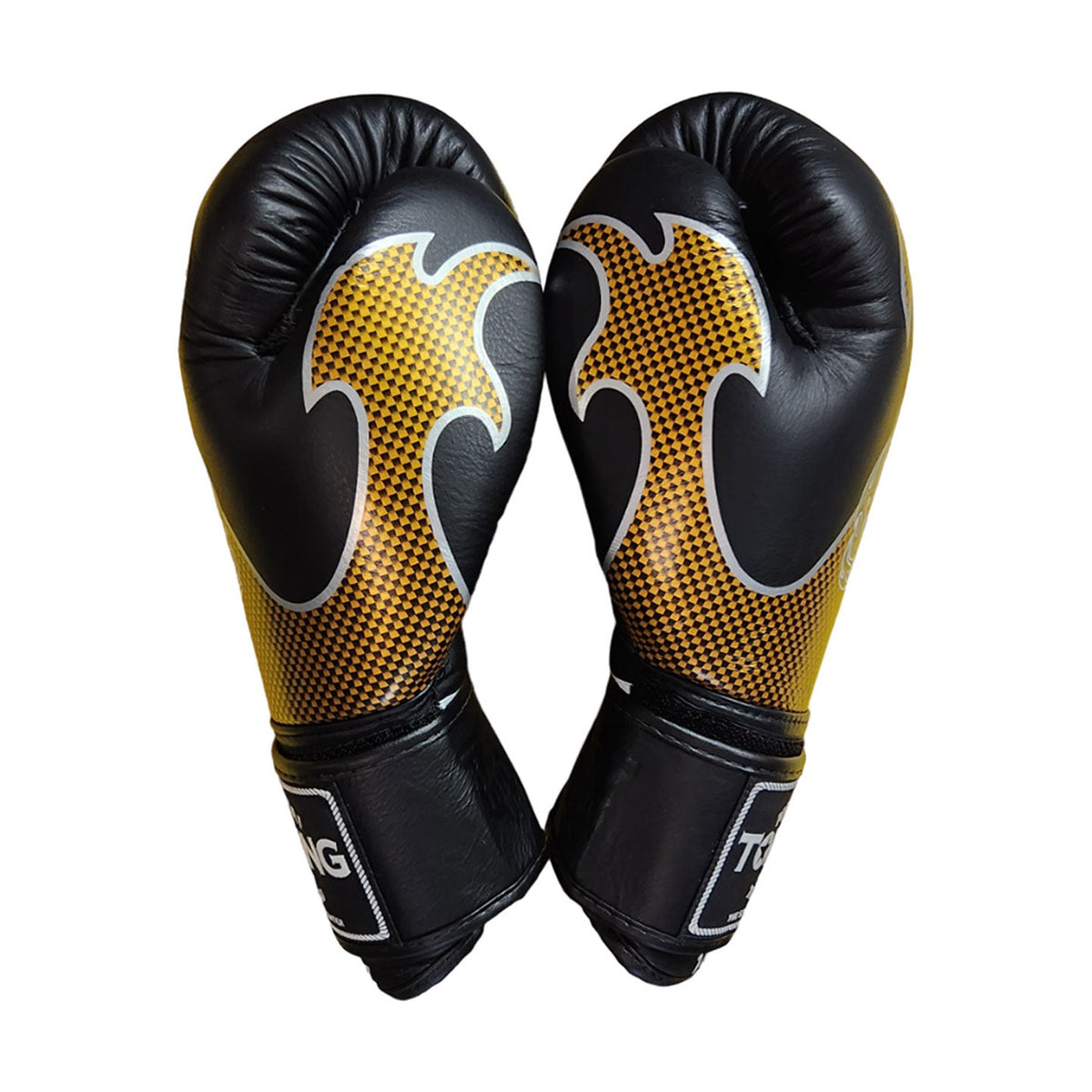 Top King TKBGEM-01 Empower Creativity Boxing Gloves, Black Gold, view 3