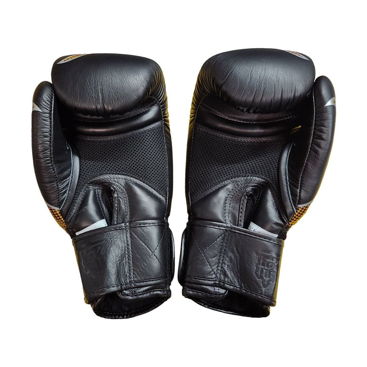 Top King TKBGEM-01 Empower Creativity Boxing Gloves, Black Gold, view 4