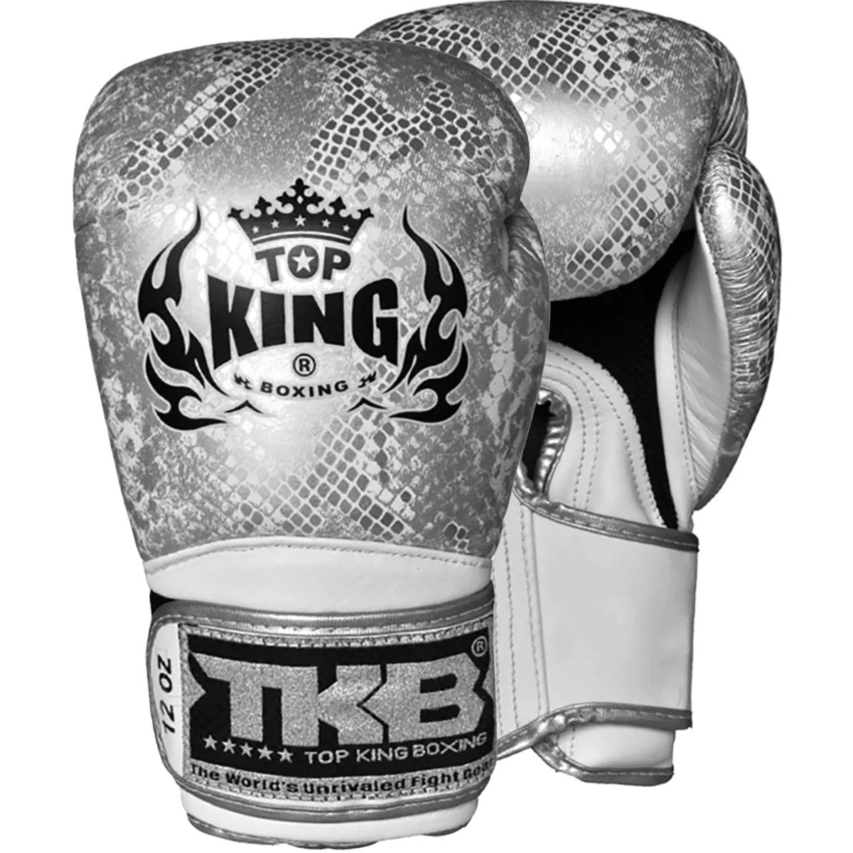 Boxing Gloves Top King TKBGSS-02 Air White Silver Old Logo