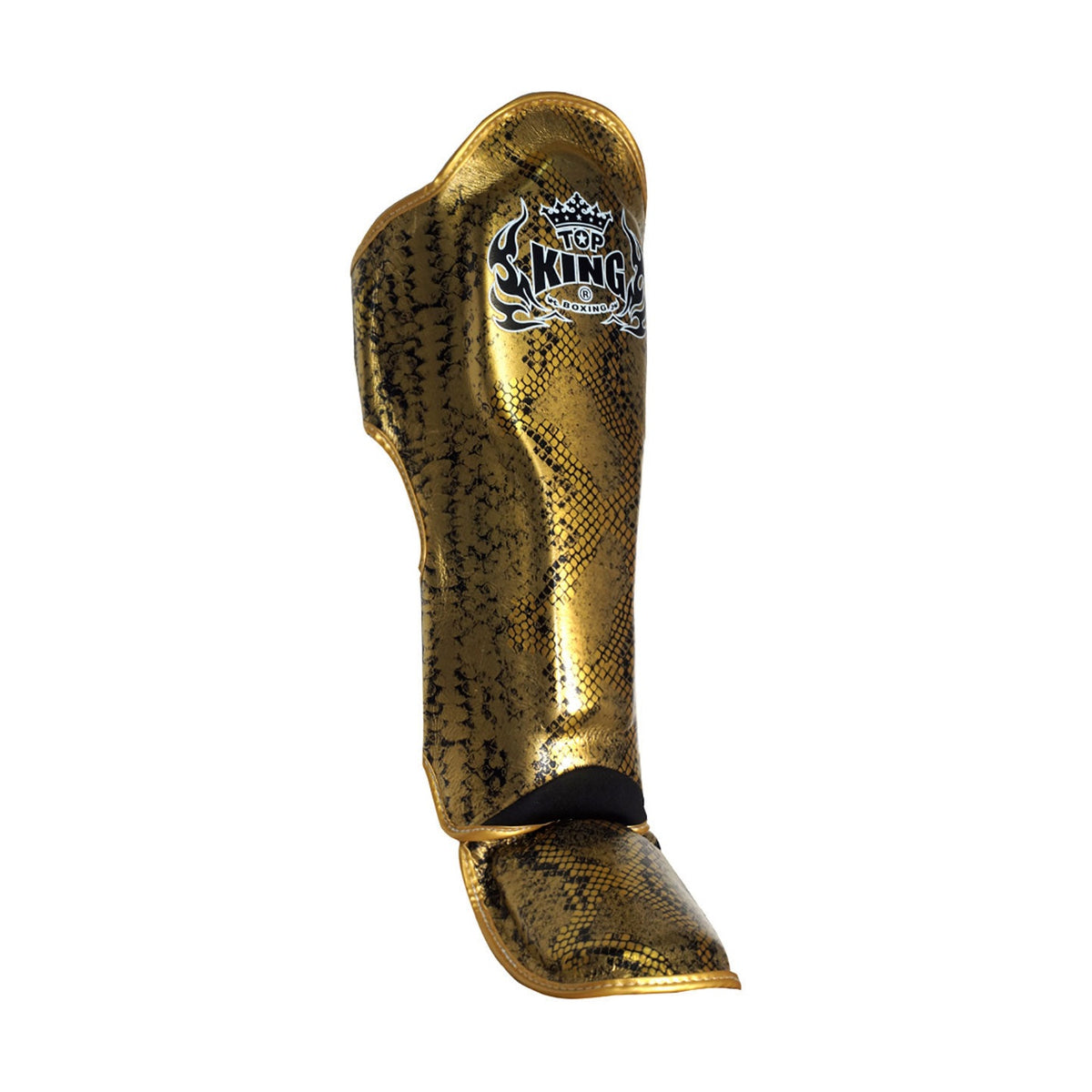 Top King TKSGSS-02 Super Snake Shin Guards, Gold Black, view 4