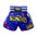 Top King TKTBS-080 Muay Thai Shorts, Blue Chalong Suek, view 1