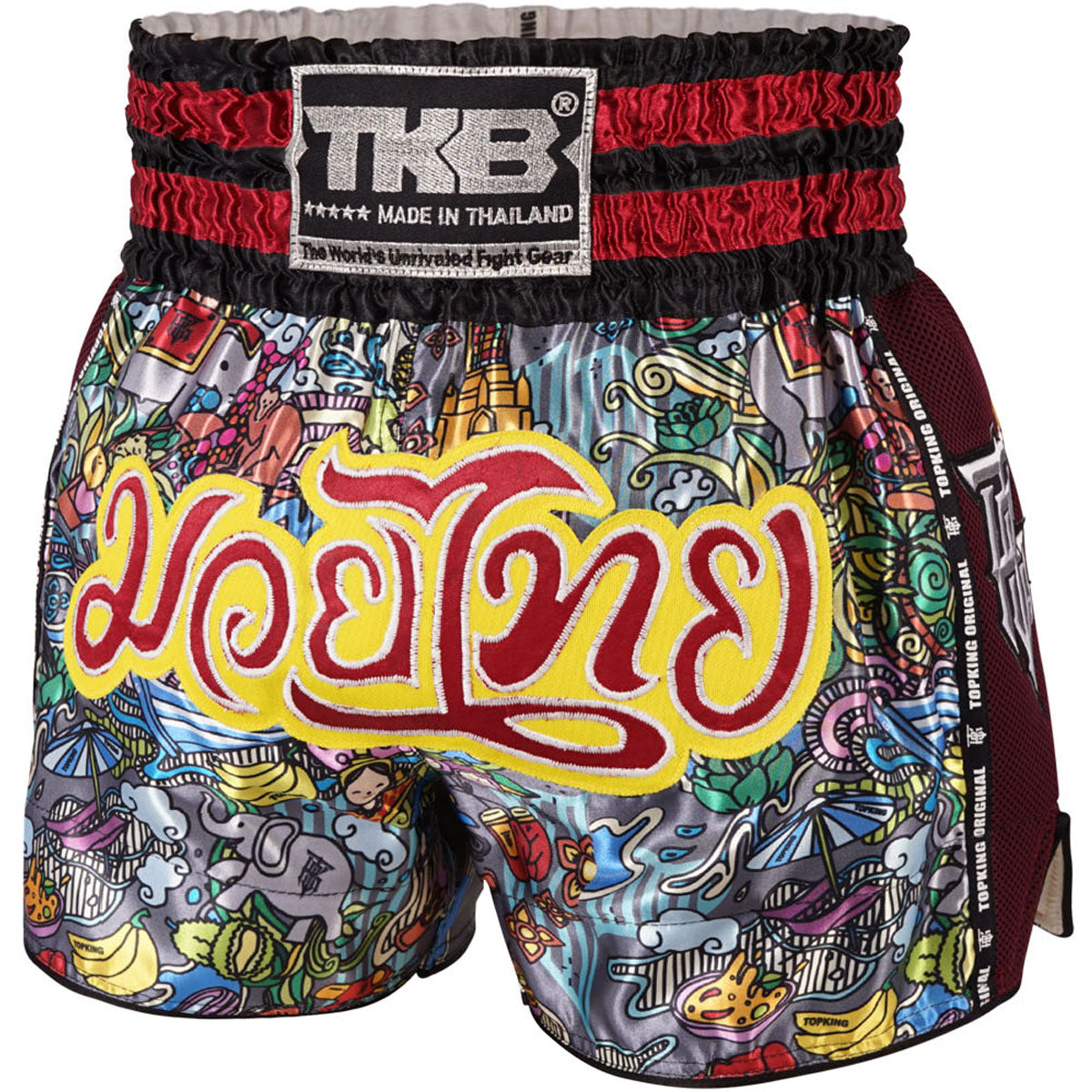 Shorts Martial Arts Top King Boxing TKTBS-223 Culture Red