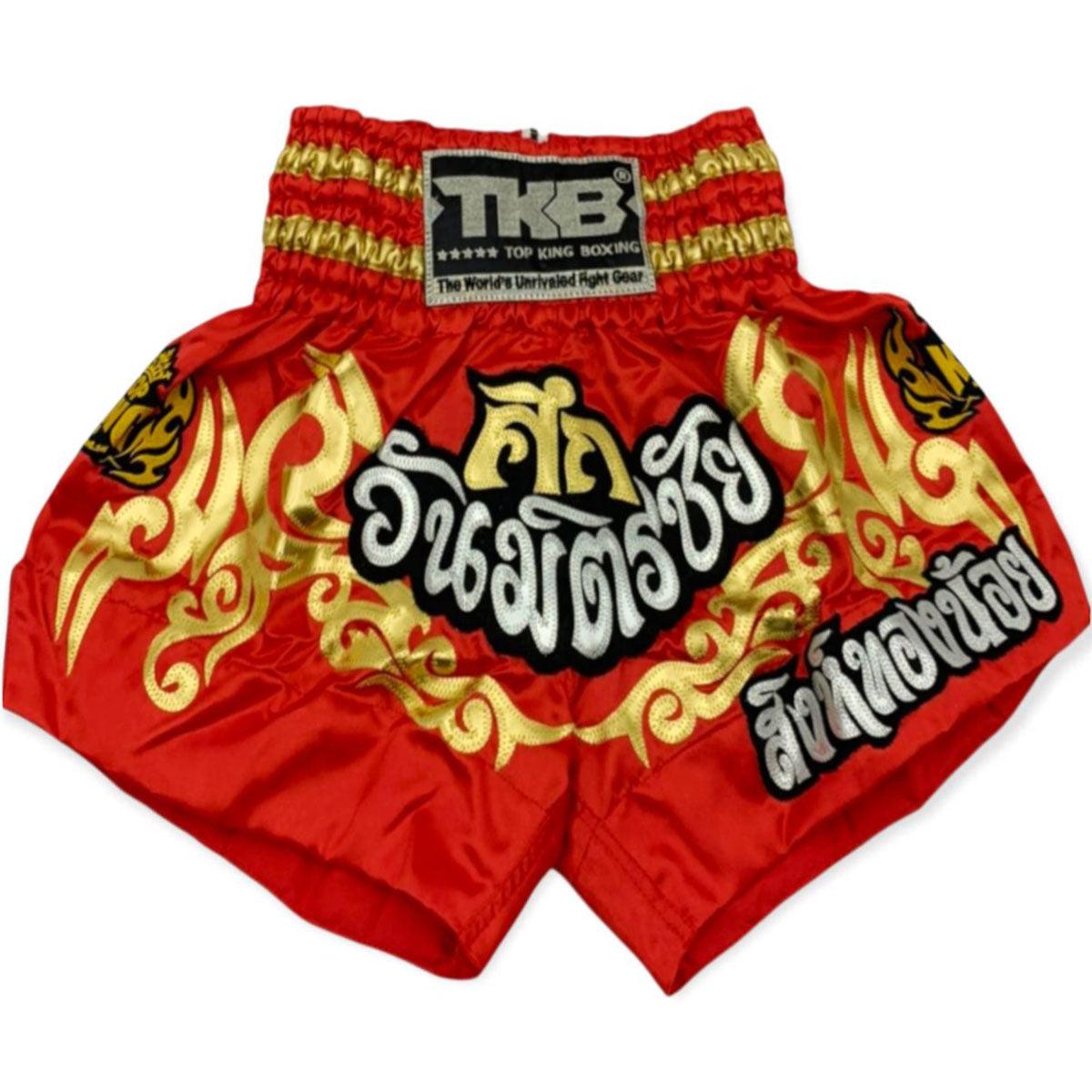 Shorts Martial Arts Top King Boxing TKTBS-048 Red Suk Wan Mit Chai