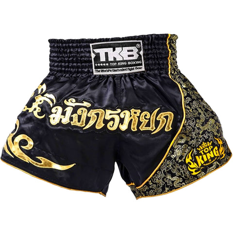 Shorts Martial Arts Top King Boxing TKTBS-089 Black Gold