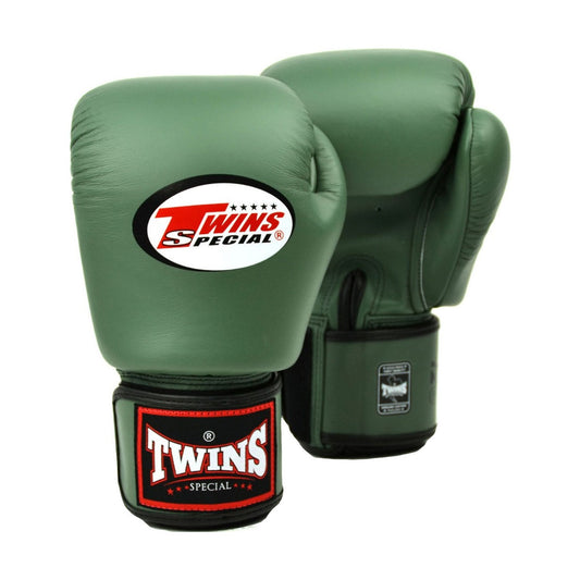 Twins Special BGVL3 Boxing Gloves, Olive Green, view 1